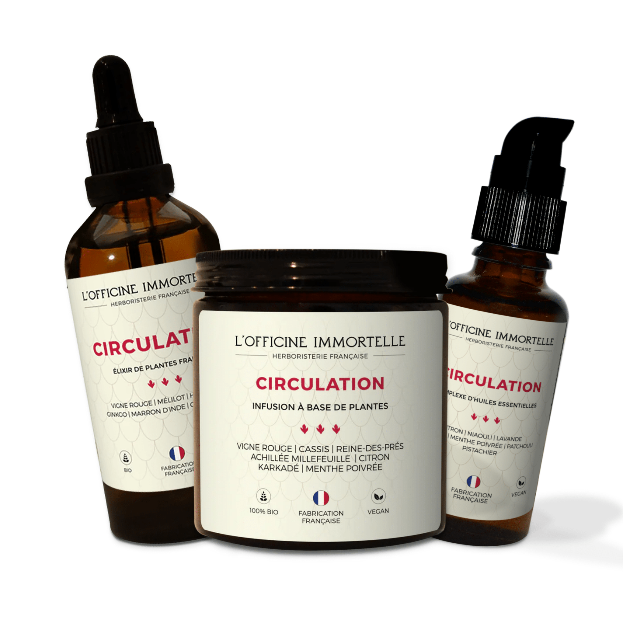 Cure circulation - Jambes douloureuses ou gonflées - Officine Immortelle